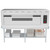Koolmore EQT-163072 72" W x 30" D Stainless Steel 16 Gauge Equipment Stand with Undershelf