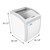 Koolmore MCF-6C 5.7 Cu. Ft. White Sliding Glass Door Ice Cream Display Chest Freezer - 115 Volts