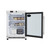Koolmore KM-MDF46GD 4.6 Cu. Ft. White Stainless Steel Glass Door Countertop Display Freezer