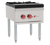 Wolf WSPR1-QS-COMMANDER-NG 18" W Stainless Steel Two-Ring Burner Cast Iron Natural Gas Stock Pot Range - 110,000 BTU