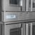 Koolmore KM-DCCO54-NGC 38" W Dual Glass Door-Double Deck Natural Gas Commercial Convection Oven with Casters - 108,000 BTU