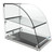 Koolmore DC-2CN 2.4 Cu. Ft. Curved Front Glass Rear Door Countertop Commercial Bakery Display Case