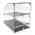 Koolmore DC-2CN 2.4 Cu. Ft. Curved Front Glass Rear Door Countertop Commercial Bakery Display Case