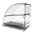 Koolmore DC-2CN 2.4 Cu. Ft. Curved Front Glass Rear Door Countertop Commercial Bakery Display Case
