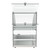 Koolmore DC-2CN 2.4 Cu. Ft. Curved Front Glass Rear Door Countertop Commercial Bakery Display Case