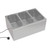 Koolmore CFW-3T 6 Qt. Stainless Steel 20 Gauge Electric Countertop Food Warmer with Faucet - 115 Volts