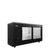 Atosa USA, Inc. SBB69SGGRAUS2 68" W x 24.5" D x 40.12" H Black Stainless Steel 2- Section Shallow Depth Atosa Back Bar Cooler - 115 Volts