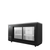 Atosa USA, Inc. SBB69SGGRAUS2 68" W x 24.5" D x 40.12" H Black Stainless Steel 2- Section Shallow Depth Atosa Back Bar Cooler - 115 Volts