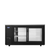 Atosa USA, Inc. SBB69SGGRAUS2 68" W x 24.5" D x 40.12" H Black Stainless Steel 2- Section Shallow Depth Atosa Back Bar Cooler - 115 Volts