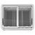 Koolmore MCF-9C 9 Cu. Ft. White Sliding Glass Door Ice Cream Display Chest Freezer - 115 Volts