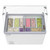 Koolmore KM-GDC-49SD-FG 50" W Top Sliding Glass Door Gelato Dipping Cabinet Display Freezer with Sneeze Guard