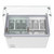 Koolmore KM-GDC-49SD-FG 50" W Top Sliding Glass Door Gelato Dipping Cabinet Display Freezer with Sneeze Guard