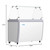 Koolmore KM-GDC-49SD-FG 50" W Top Sliding Glass Door Gelato Dipping Cabinet Display Freezer with Sneeze Guard
