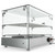 Koolmore HDC-1.7C 1.7 Cu. Ft. Curved Front Glass 2 Shelves Countertop Display Warmer