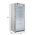 Koolmore KM-FMD20WGD 21 Cu. Ft. White Stainless Steel Glass Door Reach-In Freezer - 115 Volts