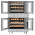 Koolmore KM-DCCO54-LP 38" W Dual Glass Door-Double Deck Liquid Propane Commercial Convection Oven - 108,000 BTU