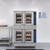 Koolmore KM-DCCO54-LPC 38" W Dual Glass Door-Double Deck Liquid Propane Commercial Convection Oven with Casters - 108,000 BTU