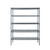Atosa USA, Inc. MWSSE184886 48" W x 18" D Slate Gray Coated Epoxy 5 Shelves Shelving Unit