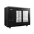 Atosa USA, Inc. SBB48SGGRAUS2 48" W x 24.5" D x 40.12" H Black Stainless Steel 2- Section Shallow Depth Atosa Back Bar Cooler - 115 Volts
