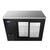 Atosa USA, Inc. SBB48SGGRAUS2 48" W x 24.5" D x 40.12" H Black Stainless Steel 2- Section Shallow Depth Atosa Back Bar Cooler - 115 Volts