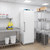 Koolmore KM-FMD12WH 12 Cu. Ft. White Stainless Steel Solid Door Reach-In Freezer - 115 Volts