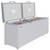 Koolmore SCF-24C 24 Cu. Ft. Aluminum White Solid Hinged Door with Lock Chest Freezer - 115 Volts