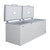 Koolmore SCF-24C 24 Cu. Ft. Aluminum White Solid Hinged Door with Lock Chest Freezer - 115 Volts