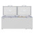 Koolmore SCF-24C 24 Cu. Ft. Aluminum White Solid Hinged Door with Lock Chest Freezer - 115 Volts