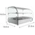 Koolmore HDC-1.5C 1.5 Cu. Ft. Curved Front Glass 2 Shelves Countertop Display Warmer