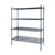 Atosa USA, Inc. MWSSE187274 72" W x 18" D Slate Gray Coated Epoxy 4 Shelves Shelving Unit