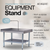 Allmont ALLES16G3036 16 Gauge Stainless Steel 30" x 36" Equipment Stand
