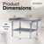 Allmont ALLES16G3036 16 Gauge Stainless Steel 30" x 36" Equipment Stand