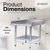Allmont ALLES16G3024 16 Gauge Stainless Steel 30" x 24" Equipment Stand