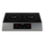 CookTek HRF-9500-SS25-1 2 Burners Portable Design with Stainless Steel Housing Freestanding Induction Cooktop - 200-240 Volts