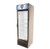 Bison BGM-15 15 Cu. Ft. One-Section Black Exterior Reach-In Glass Door Refrigerator - 115 Volts 1-Phase