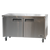 Bison BUR-60 17.9 Cu. Ft. Two-Section Self Closing Stainless Steel Door Undercounter Refrigerator - 115 Volts 1-Phase