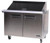 Bison BST-48-18 14.7 Cu. Ft. Two-Section Self Closing Stainless Steel Door Mega Top Sandwich Unit - 115 Volts 1-Phase