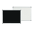 AARCO RMB1824 24" W x 18" H Black & White Aluminum Markerboard