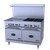 Royal Range RDR-8-NG 48" W Stainless Steel 8 Open Burners and 2 Space Saver Ovens Natural Gas Restaurant Range - 294,000 BTU