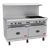 Royal Range RDR-G60-NG 60" W Stainless Steel 1 Griddle and 2 Standard Ovens Natural Gas Restaurant Range - 170,000 BTU