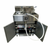 Royal Range RFT-50-3-EM-NG 150 Lbs. Stainless Steel Natural Gas Floor Model Multivat Fryer Battery - 342,000 BTU
