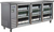MVP Group IBB73-3G-24SS 17.26 Cu. Ft. Stainless Steel 3-Section IKON Refrigeration Refrigerated Back Bar Storage Cabinet - 115 Volts