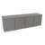Glastender LPDS96 96" W Galvanized Steel Interior Low Profile Back Bar Dry Storage Cabinet