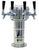 Glastender MMT-5-MFR 13" W Stainless Steel Mini-Mushroom Draft Dispensing Tower