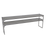 Glastender DOS/SS-78 78" W x 15" D x 27" H Stainless Steel Double Overshelf for Pass-Thru Cocktail Stations