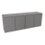Glastender DS96 96" W Galvanized Steel Interior Back Bar Dry Storage Cabinet