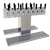 Glastender DT-16-MFR 26" W Stainless Steel Countertop Double-Sided Draft Dispensing Tower