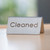 Service Ideas 1C-BF-CLEANED-MOD 3" W Stainless Steel Brushed Finish Printed Signs