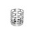 Service Ideas SM-60 2" Dia. Round Stainless Steel Mod18 Steelworks Sugar Stick Holder