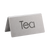 Service Ideas 1C-BF-TEA-MOD 3" W Stainless Steel Brushed Finish Printed Signs